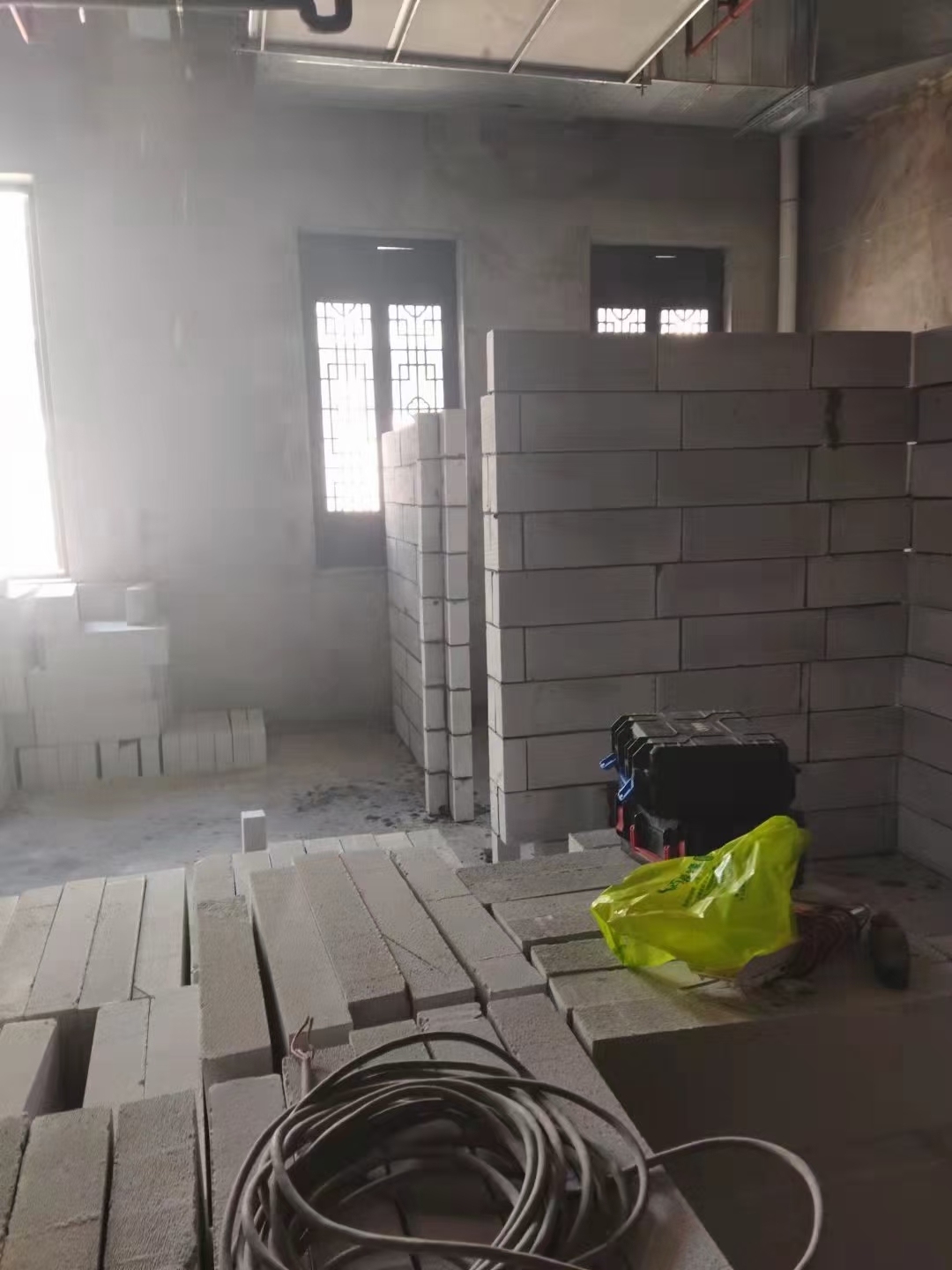 加气砖隔墙墙体效果